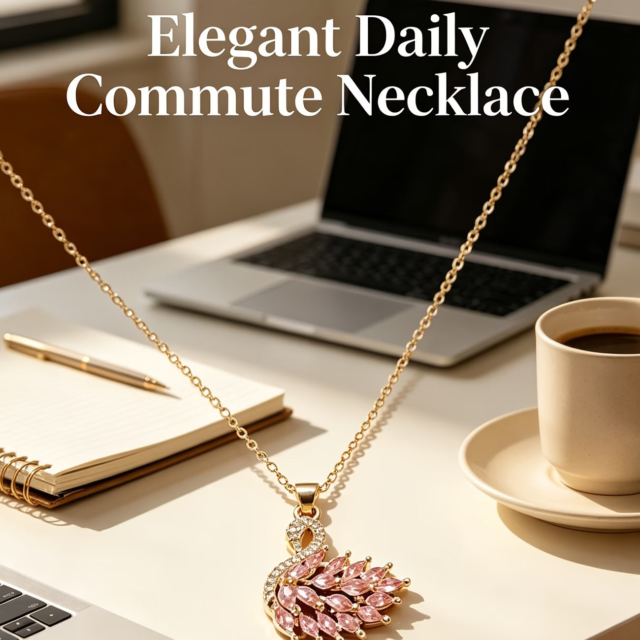 Beautiful Swan Necklace by Alveera & Co
