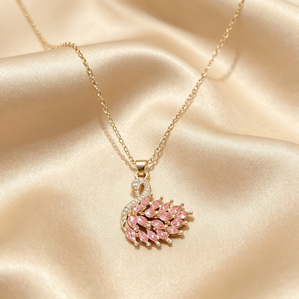 Beautiful Swan Necklace by Alveera & Co