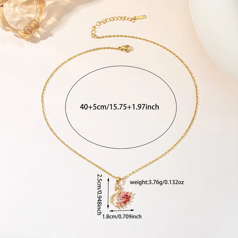 Beautiful Swan Necklace by Alveera & Co
